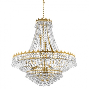 Lustra XXL cristal casa scarii design LUX Versailles 13L 9112-82GO SRT