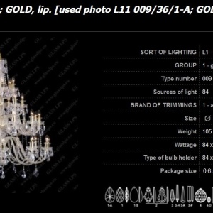 Lustra XXL cu 84 brate, cristal Bohemia L11 009/84/1-A 65845 universul-luminii.ro