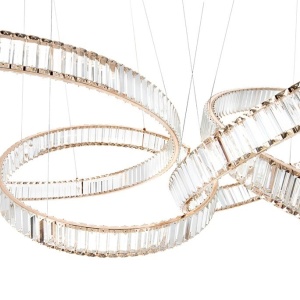 Lustra XXL suspendata LED design ambiental Ring LINE 8 auriu 222225 universul-luminii.ro