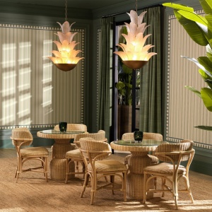 Masa bistro rotunda design LUX din ratan Tiago 80cm - Img 6