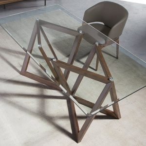 Masa de sufragerie in stil modern cu blat din sticla 180x90cm - Img 8