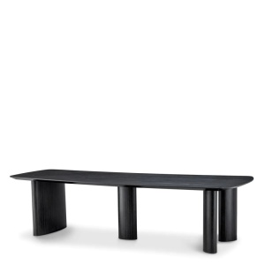 Masa design LUX Bergman L Charcoal grey, 300x120cm - Img 8