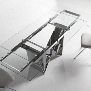 Masa dining extensibila design ultra-modern Sonia, 160-220x90cm AC-CT2302 - Img 8