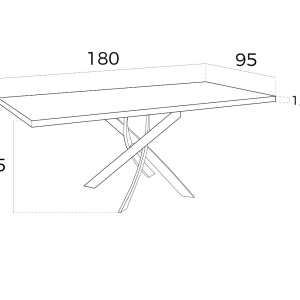 Masa eleganta design modern Veola, 180x95cm AC-F2133-180x95 - Img 2