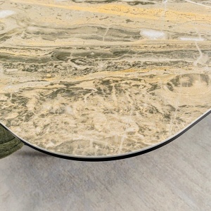 Masa extensibila ceramica bej taupe, furnir lemn de nuc ELEMENTS 180-260cm - Img 4