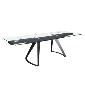 Masa extensibila deosebita design LUX Black Steel 180-270x100cm