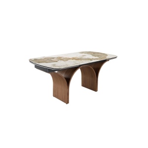 Masa extensibila deosebita design LUX Marble 180-260x100cm - Img 2