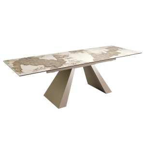 Masa extensibila deosebita design LUX Porcelain Marble 180-260x90cm - Img 8