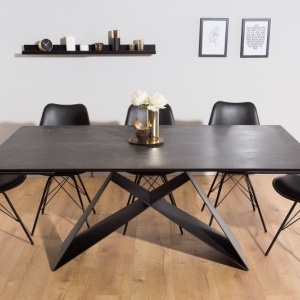 Masa extensibila design extravagant Prometheus 180-260cm, lava - Img 3