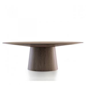 Masa ovala Walnut Veneered, 220x110cm AC-LE015