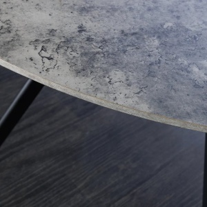 Masa rotunda design gri beton ATELIER 100cm - Img 2