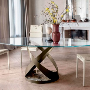 Masa rotunda eleganta design LUX Capri 140cm - Img 13