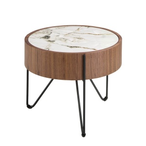 Masuta auxiliara deosebita design LUX Walnut-Marble
