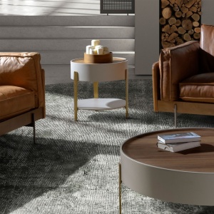 Masuta auxiliara design LUX Walnut-Bej - Img 5