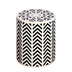 Masuta auxiliara design unicat Bone Inlay 45cm A-43660 VC