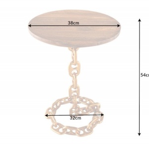 Masuta auxiliara design unicat Chain 55cm - Img 6