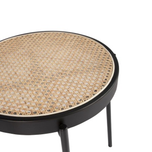 Masuta auxiliara rotunda design modern Rattan - Img 4
