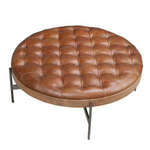 Masuta de cafea design LUX Dark Brown Leather - Img 3