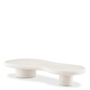Masuta de cafea design LUX pentru interior si exterior Erato crem - Img 3