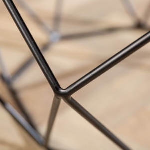 Masuta de cafea design minimalist Diamond 69cm, marmura gri - Img 7