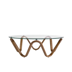 Masuta de cafea design modern Walnut Round - Img 7