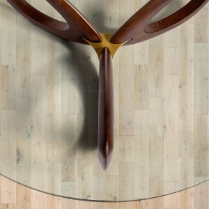 Masuta de cafea eleganta design LUX Walnut, 120cm CT16211 - Img 6