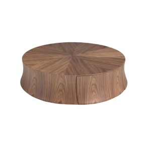 Masuta de cafea rotunda Walnut - Img 3