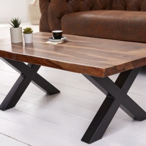Masuta design industrial Amazonas X 110cm Sheesham - Img 5