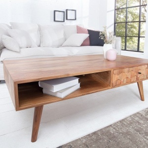 Masuta din lemn de salcam Mystic Living 100cm - Img 3