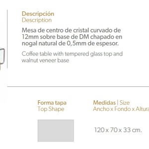 Masuta eleganta design deosebit Audrea AC-853D - Img 3