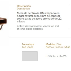Masuta eleganta design deosebit Renita AC-136-A - Img 2