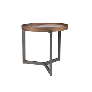 Masuta laterala deosebita design LUX Walnut-Marble - Img 4