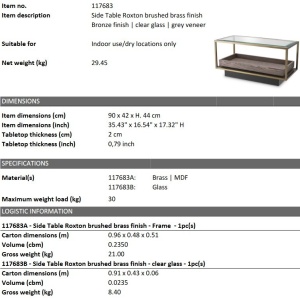 Masuta laterala design LUX Roxton - Img 6