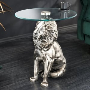 Masuta laterala design unic WILDLIFE LION 60cm - Img 3
