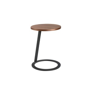 Masuta laterala moderna design LUX Wood and Black, 38cm - Img 5