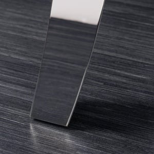 Masuta MODERN BAROCK 100cm crom/ negru A-44368 VC - Img 9