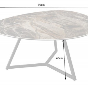 Masuta moderna Marvelous taupe 90cm - Img 2
