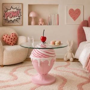 Masuta stil pop art modern SWEET SOCIETY 65cm roz - Img 8