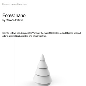 Mini Brad Decorativ NANO FOREST ILUMINAT LED Vondom 179795 universul-luminii.ro