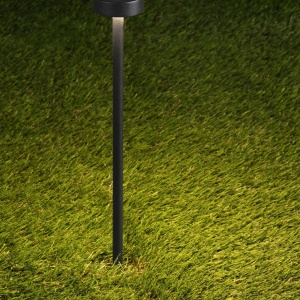 Mini Stalp LED cu tarus, iluminat exterior modern IP65 KIKO negru 24V - Img 3