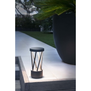 Mini stalp LED de exterior design modern ambiental IP65 TWIST 82825 universul-luminii.ro