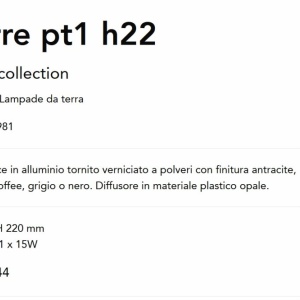Mini Stalp pentru iluminat exterior Torre pt1 h22 cafeniu 143635 universul-luminii.ro