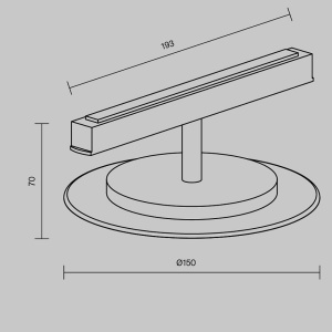 Modul LED disc decorativ, accesoriu pentru sina magnetica Exility, Relax Smart alama 160675 universul-luminii.ro
