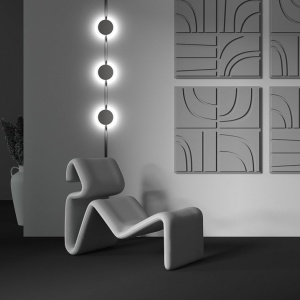 Modul LED disc decorativ, accesoriu pentru sina magnetica Exility, Relax Smart negru 238785 universul-luminii.ro