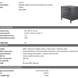 Noptiera design LUX Canova 114717 HZ - Img 5