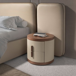 Noptiera design LUX Walnut-Leatherette Mink - Img 4