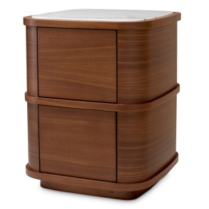 Noptiera/ masuta laterala design LUX Cabana S, furnir nuc