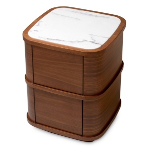 Noptiera/ masuta laterala design LUX Cabana S, furnir nuc - Img 4