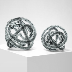 Obiect decorativ LUX Dominico M, diam.15cm gri 113528 HZ - Img 5
