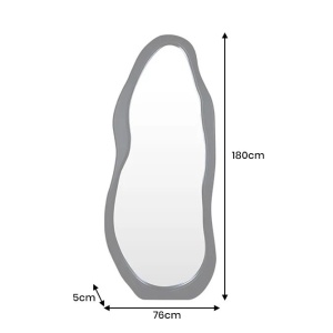 Oglinda de perete cu rama neagra ORGANIC 180cm - Img 4